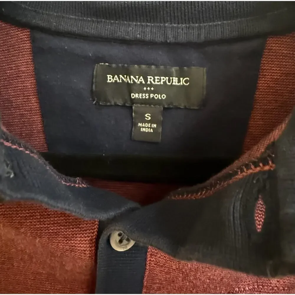 Banana Republic Burgundy Polo
